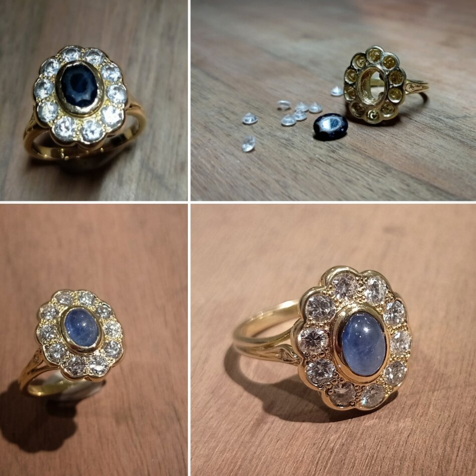 Réparation d'une bague